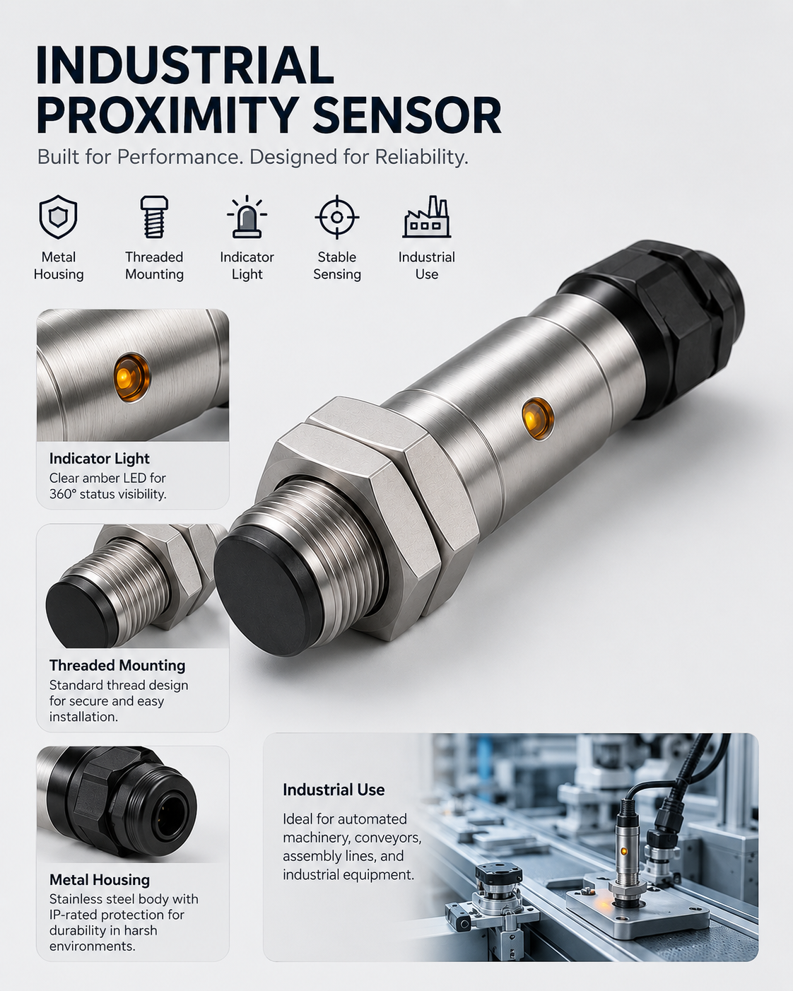 AXI Inductive Proximity Sensor feature details